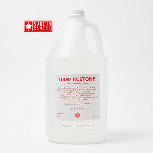 100 acetone nail polish remover 1 gallon professional made in Canada