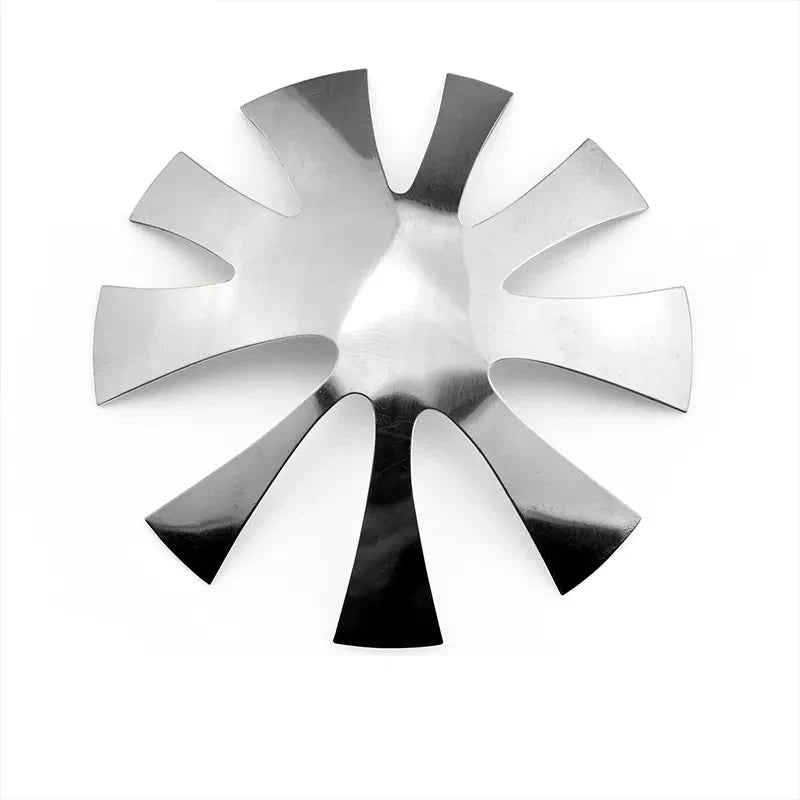 Stainless steel curve shaped acrylic nail cutter set of 9 sizes for French smile line V line and almond shape nails, buy online in Canada | CM Nails Supply