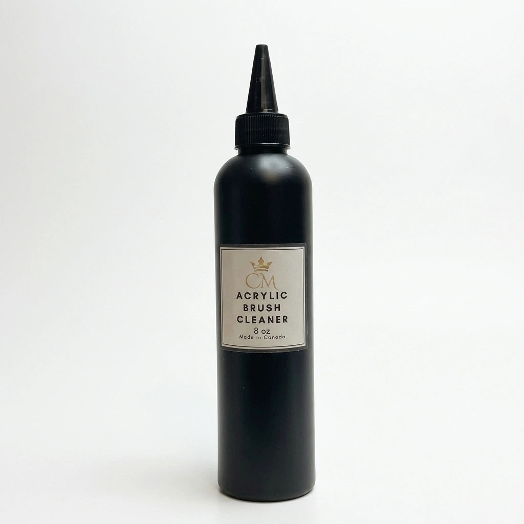 Acrylic Brush Cleaner on white background - CM Nails & Beauty Supply