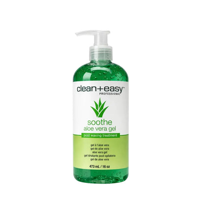 Bottle of Aloe Vera post wax gel for waxing nail salons