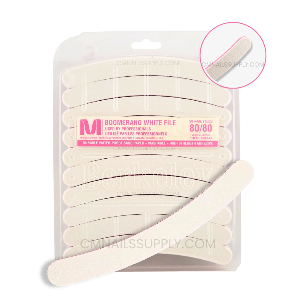 Berkeley boomerang nail file 80/80 banana nail file for acrylic nails Canada