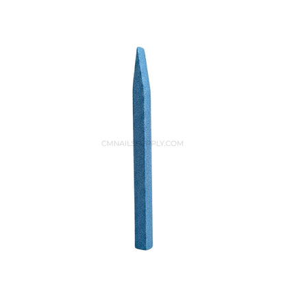 blue Professional grade cuticle remover stone for non cutting nail maintenance.