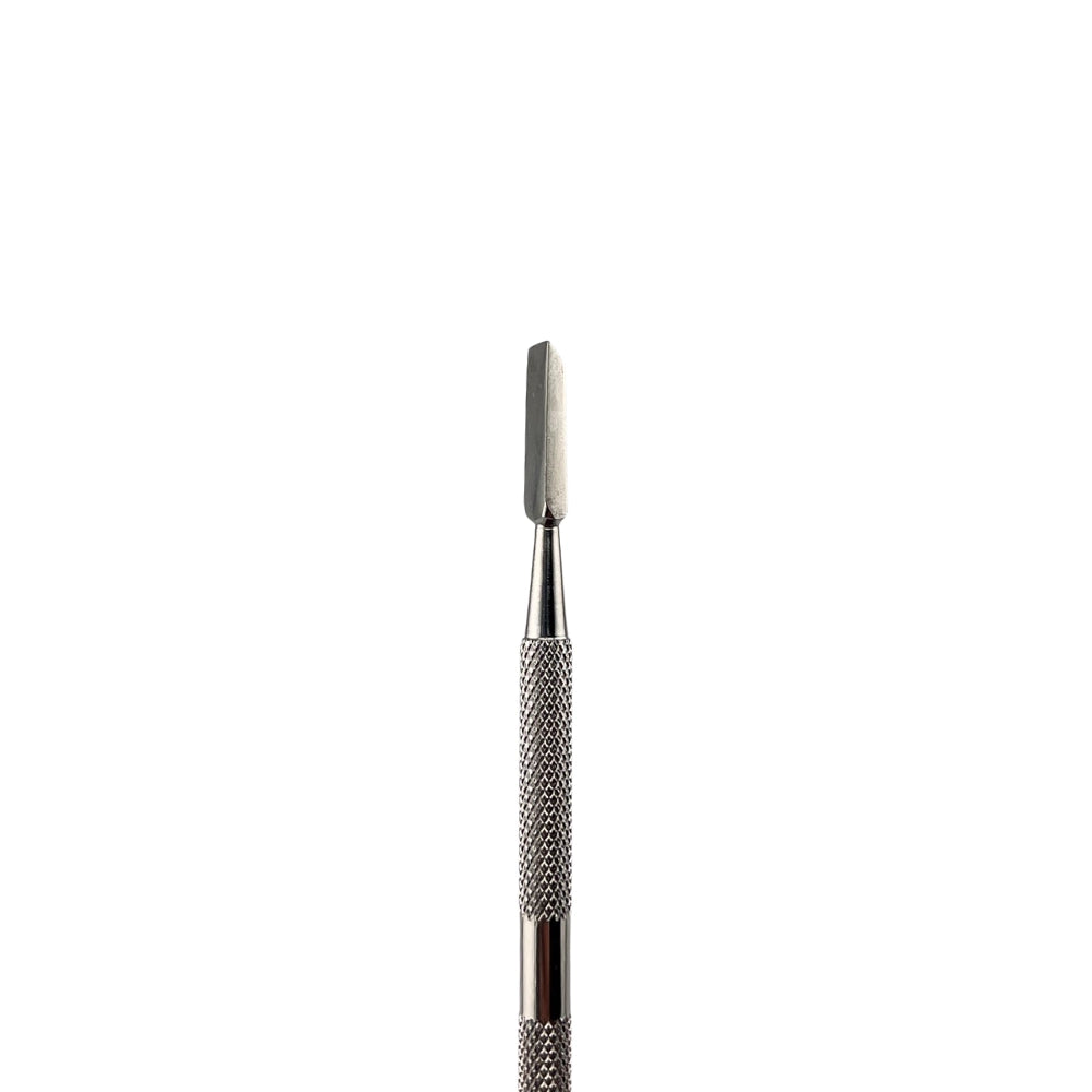 professional grade cuticle pusher for precise nail preparation and cleaning.