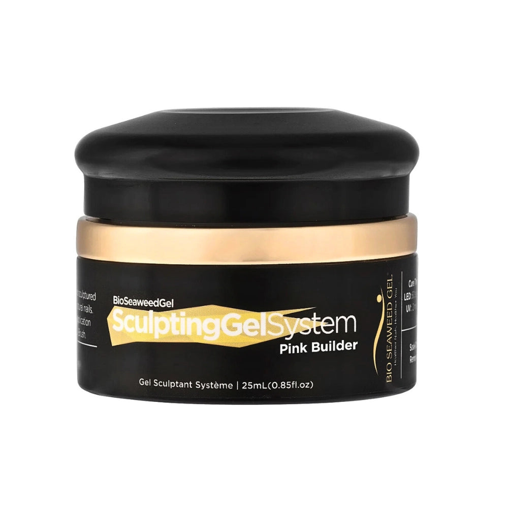 Bio Seaweed Gel pink builder sculpting gel bottle on white background