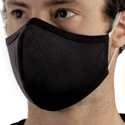Washable black face mask for nail technicians and hairstylists