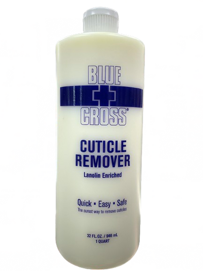 BLUE CROSS | Cuticle Remover With Lanolin | 32 Oz - CM Nails & Beauty Supply