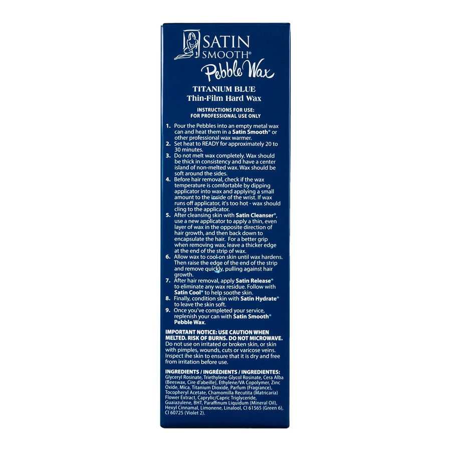 Blue hard wax beads for professional salon use Canada