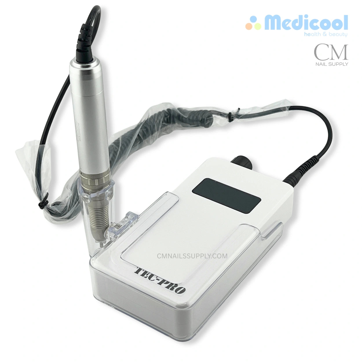 Brushless 30,000 RPM electric nail drill by Medicool Tec Pro