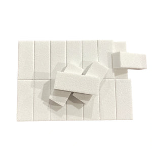 Champion Mini Long White Buffer with professional 80/80 dual grit on clean white background.
