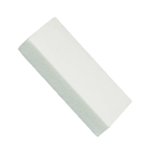 Champion Mini Long White Buffer with professional 80/80 dual grit on clean white background.
