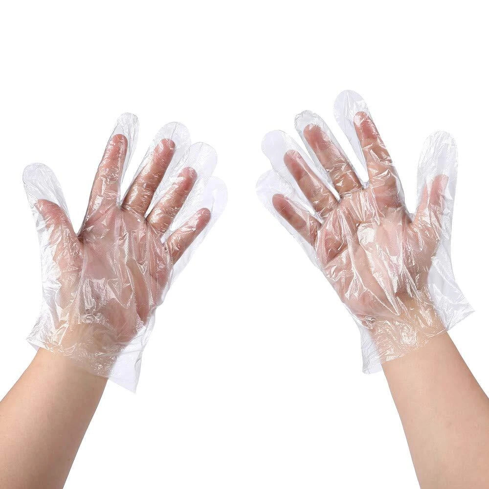 Professional clear polythene gloves for salons and spas in Canada