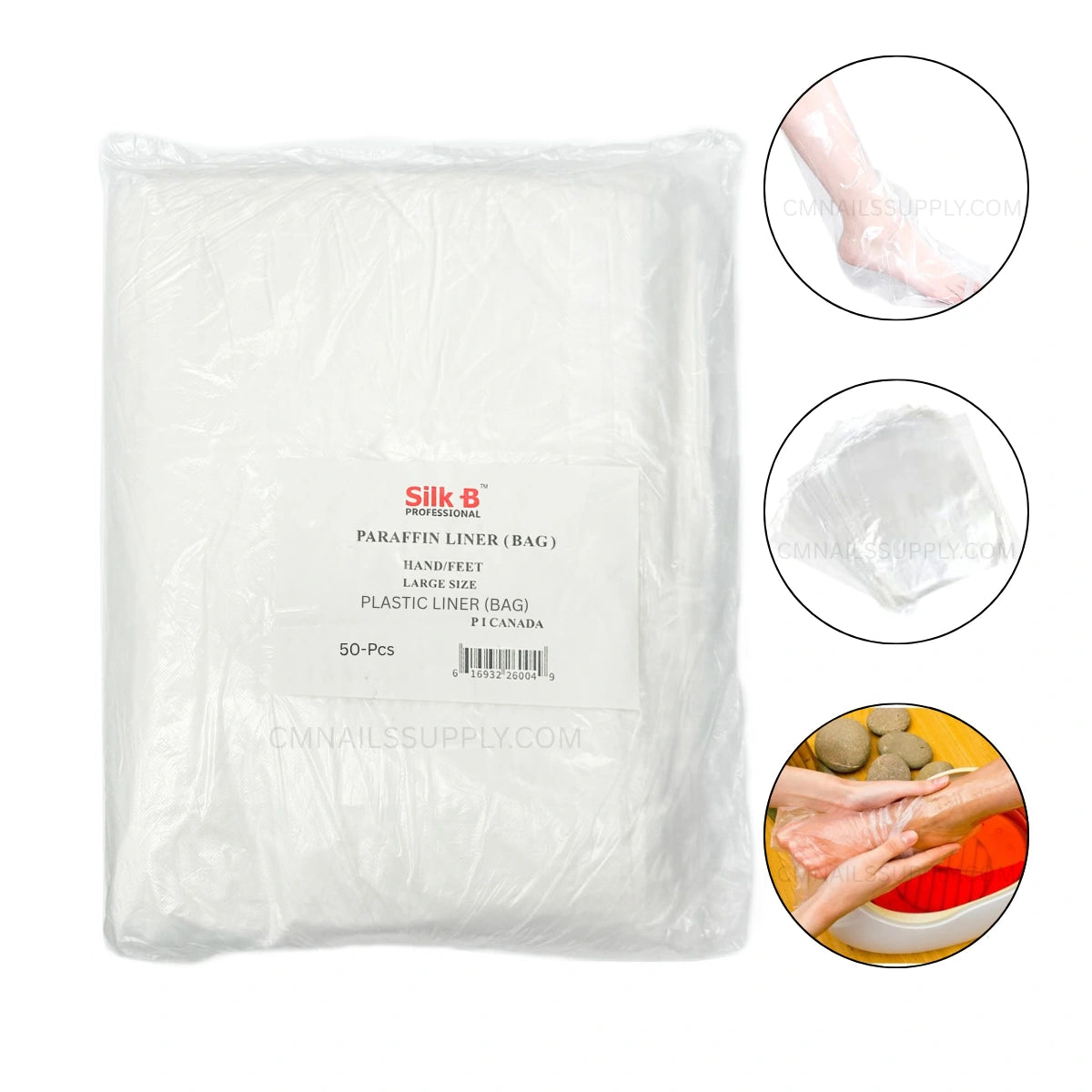 Pack of 50 disposable paraffin wax liner bags