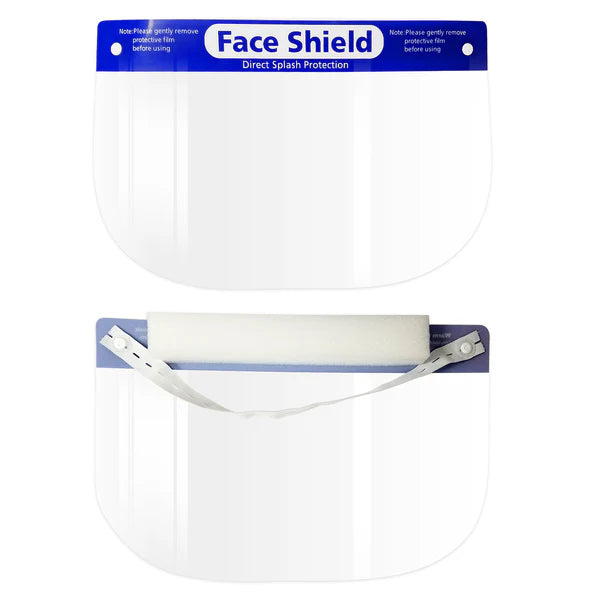 Clear protective face shield for professional use in Canada