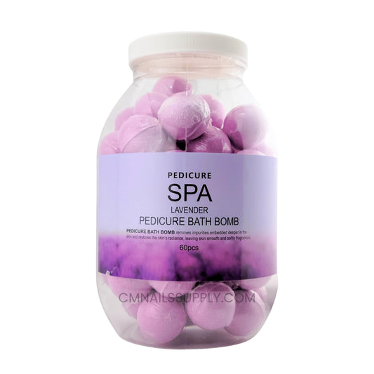 Lavender pedicure bath bomb for professional foot spa treatments