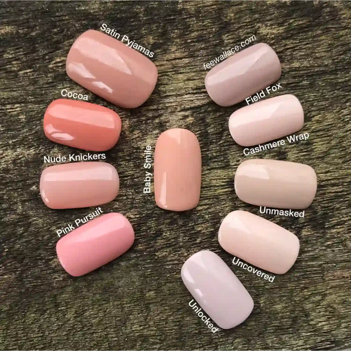 CND Shellac Baby Smile peachy nude gel polish close-up