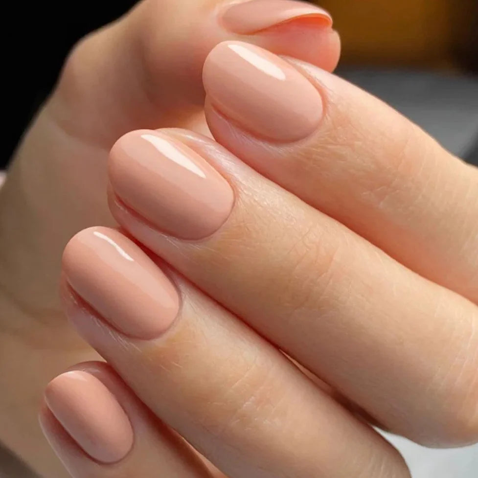 CND Shellac Baby Smile peachy nude gel polish nail colour