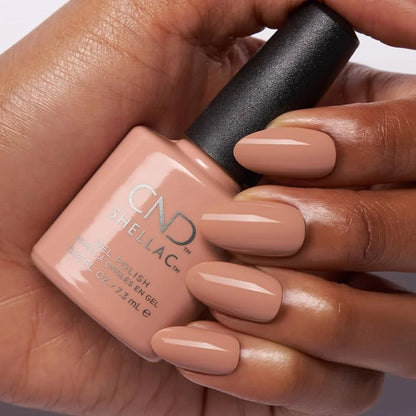 CND Shellac Flowerbed Folly mauve pink gel polish nail colour