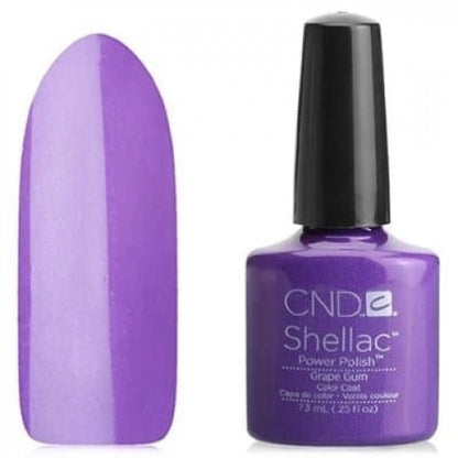 CND Shellac Grape Gum saturated purple gel polish nail colour