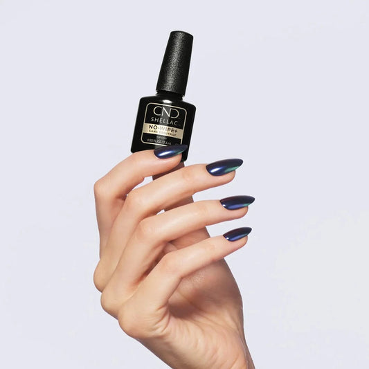CND Shellac No Wipe+ Top Coat 12.5 ml – shatterproof gel top coat for Shellac manicures – order online from CM Nails Supply Mississauga