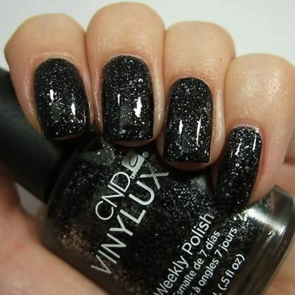 CND VINYLUX Dark Diamonds professional shimmer nail polish for salon and at-home manicures.