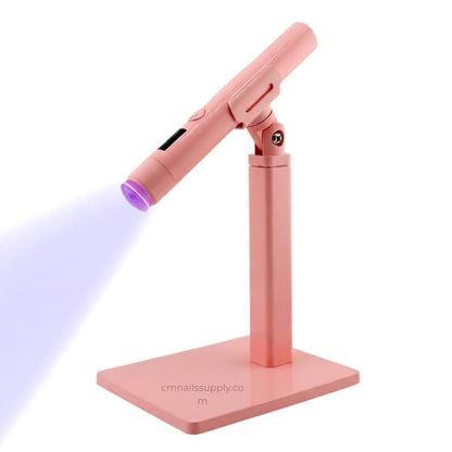 Cordless LED nail lamp with 360 degree magnetic rotating stand