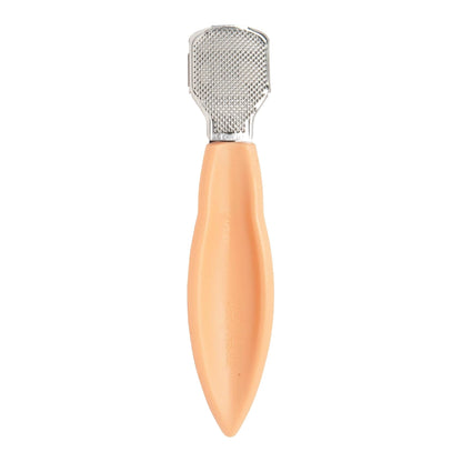 Close up of Credo Solingen callus razor textured grip