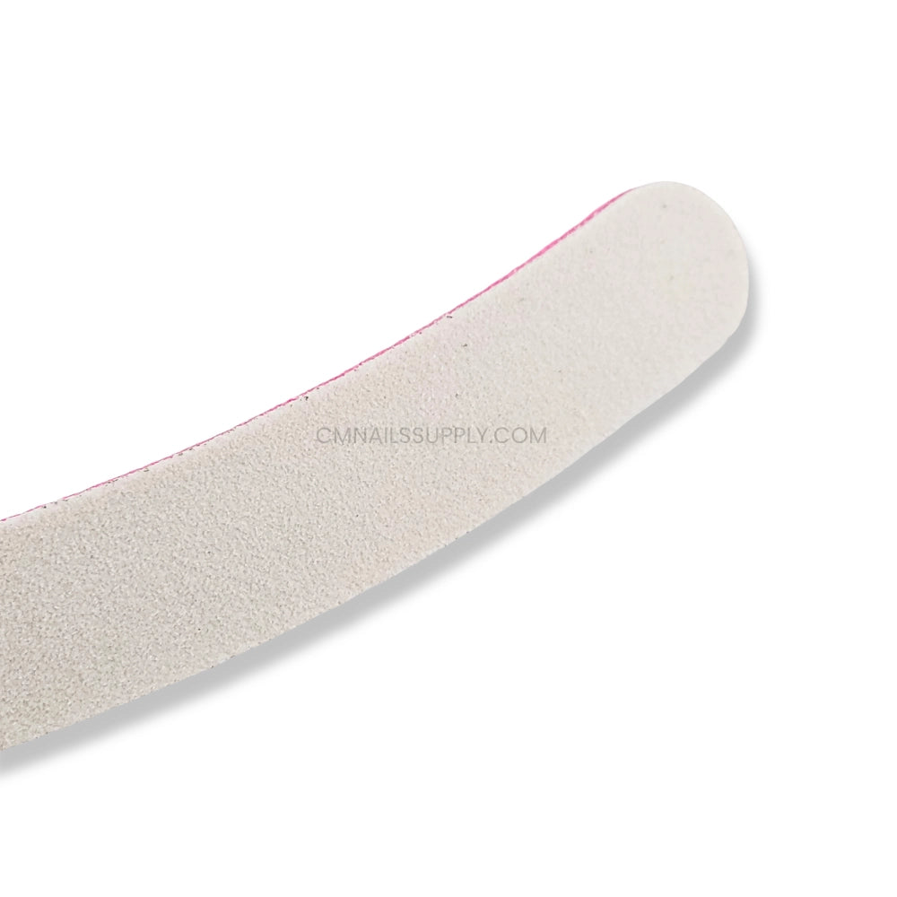 Boomerang nail file used for sidewall shaping and enhancement work