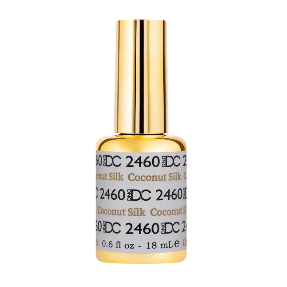 DC Coconut Silk 2460 gel and lacquer polish bottles, DC polish Canada
