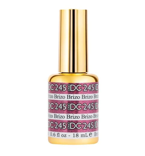 DC Mermaid #245 Brizo magenta holographic gel nail polish with shimmering reflective finish
