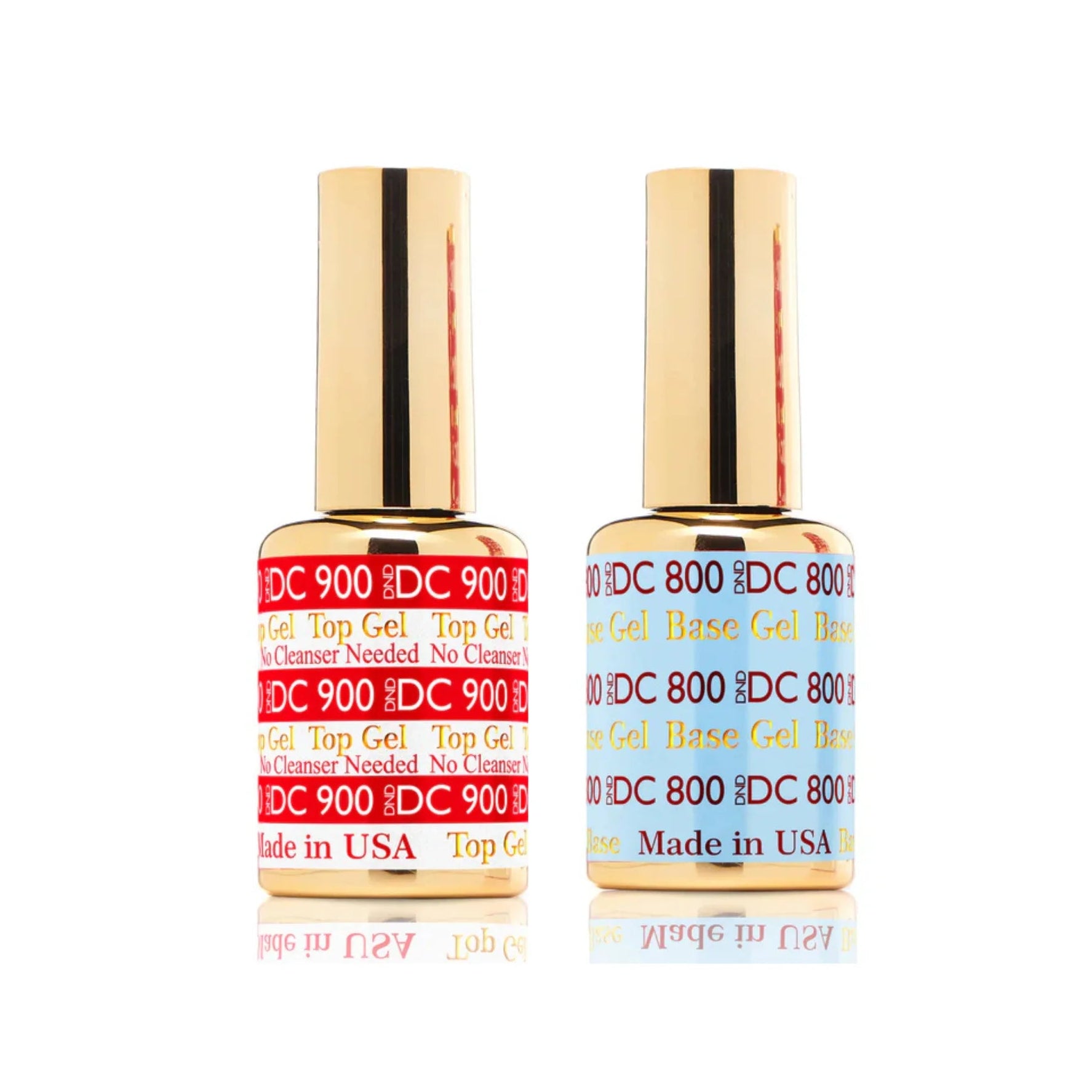 DC Top & Base Gel Combo (#800 & #900) - CM Nails & Beauty Supply