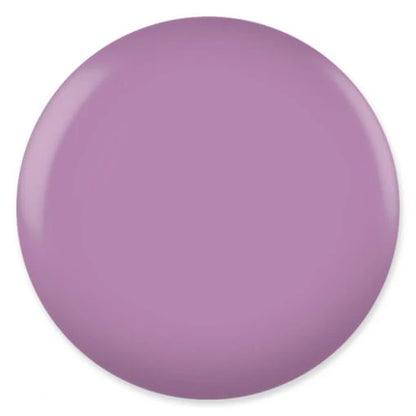 dc gel polish Solid purple color swatch on a white background