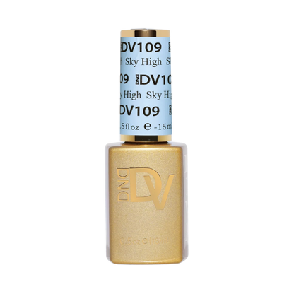 DIVA 109 Sky High bright sky blue gel nail polish bottle