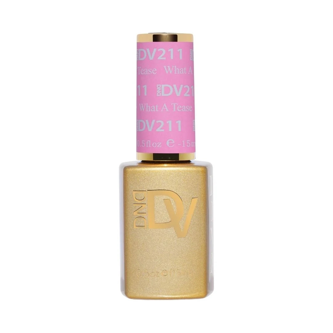 DIVA 211 What A Tease bright cool pink gel nail polish bottle
