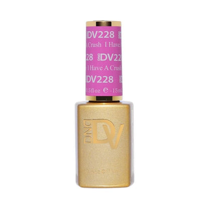 DIVA 228 I Have A Crush pink gel polish bottle close up view