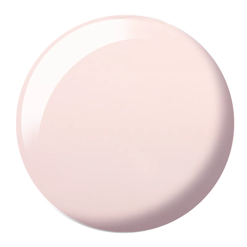 DND Pearly Pink #865 gel polish swatch showing a sheer pearly blush pink shade