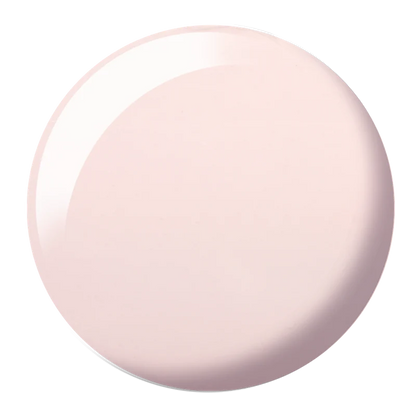 DND Pearly Pink #865 gel polish swatch showing a sheer pearly blush pink shade