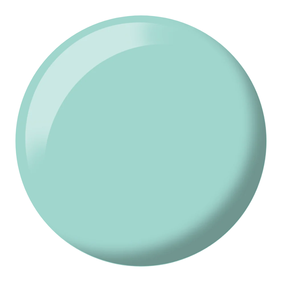 DND Air Of Mint #427 colour swatch showing the fresh mint green nail polish shade.
