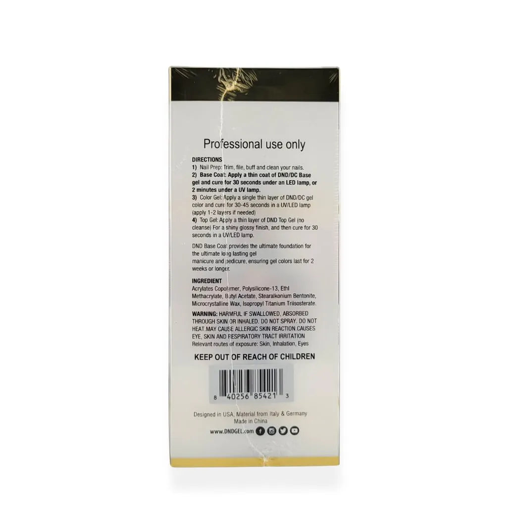 DND DC Base Gel #800 480ml Refill – Professional Gel Nail Base Coat - CM Nails & Beauty Supply