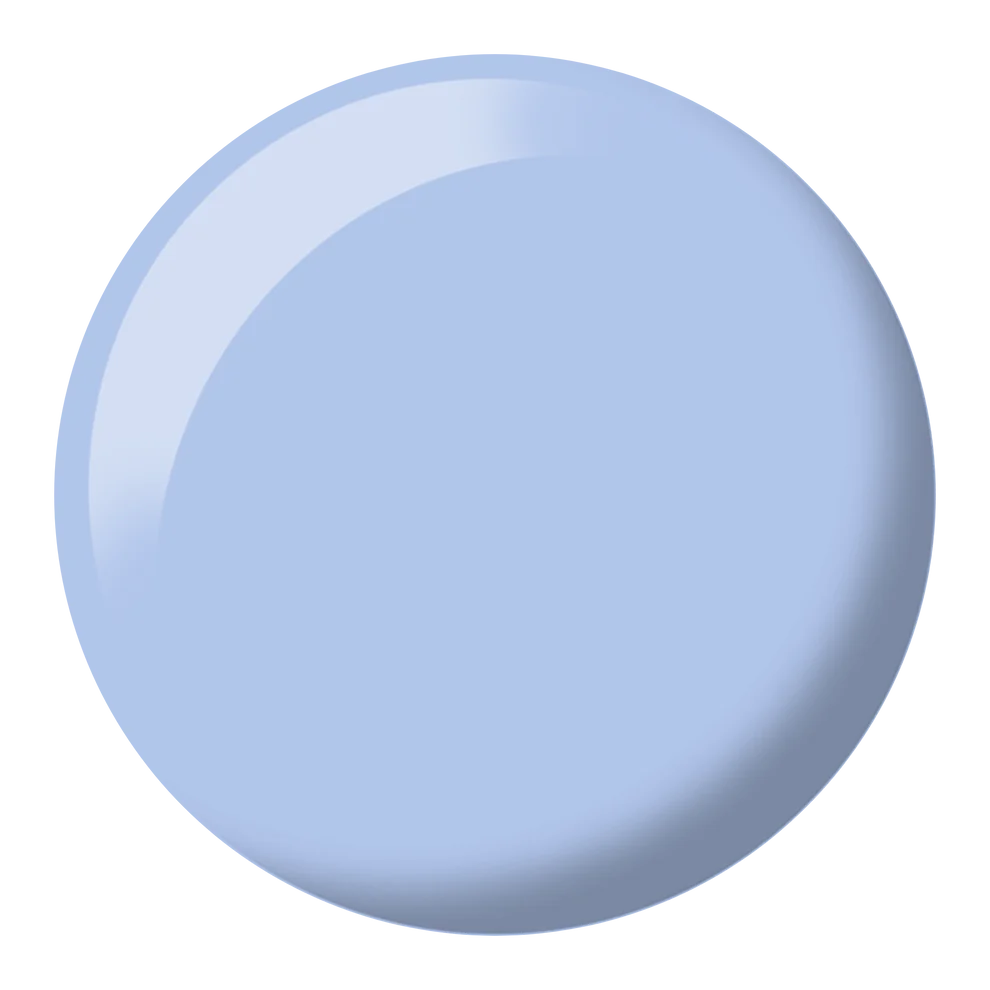 Close up color swatch of DND Blue Bell #574 showing the slate gray blue shade