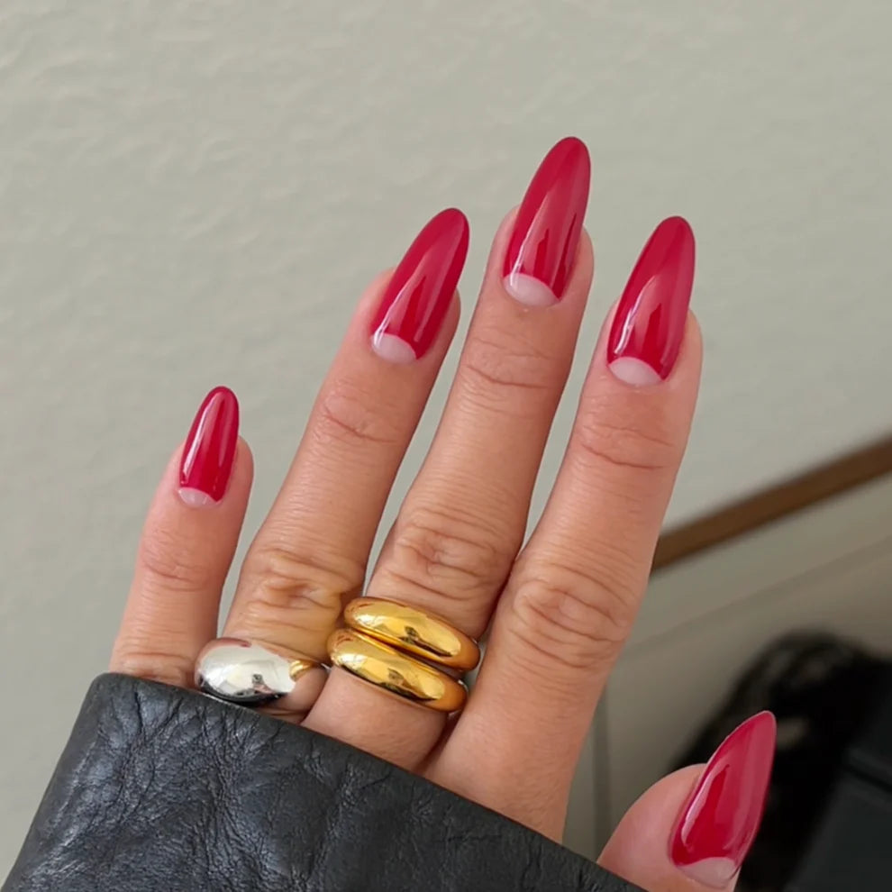 DND Boston University Red #429 red nail polish manicure