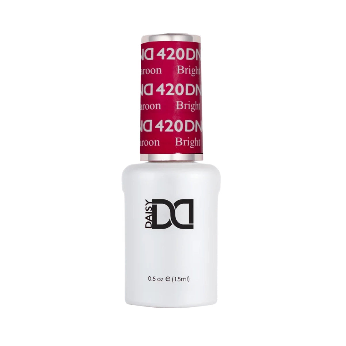 DND Bright Maroon #420 gel polish bottle