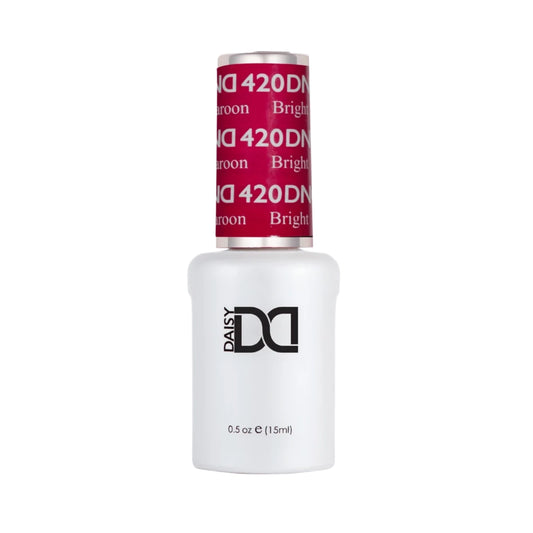 DND Bright Maroon #420 gel polish bottle