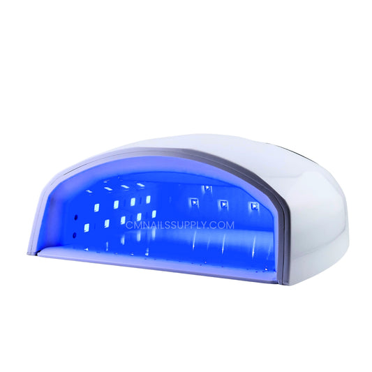 White DND cordless LED UV nail lamp side profile