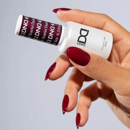 DND 432 rich oxblood red gel nail color for professionals