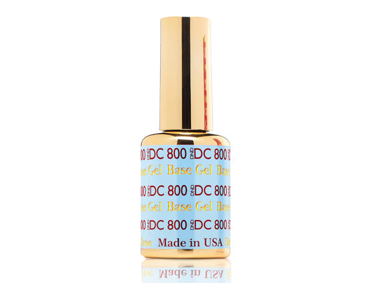 DC Top & Base Gel Combo (#800 & #900) - CM Nails & Beauty Supply. DND DC Base Gel 800 bottle label close up
