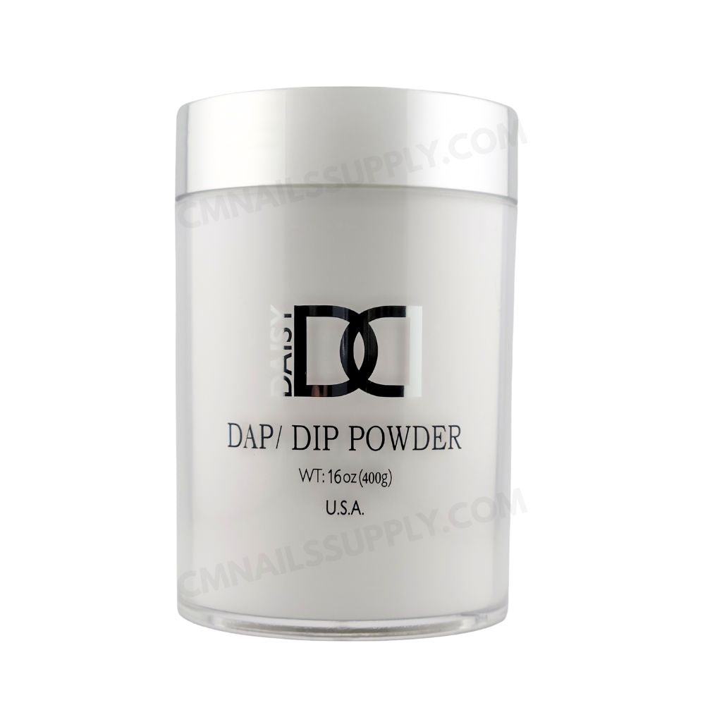 Front view of DND DC Dip Powder 001 Crystal Clear 400g professional dipping powder.