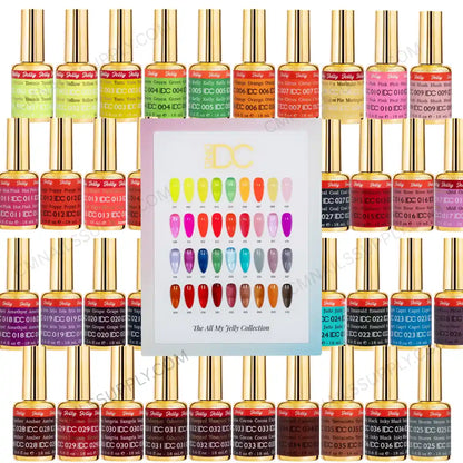 DND DC All My Jelly 36 full set bundle of jelly gel polish bottles with wholesale pricing at CM Nails Supply