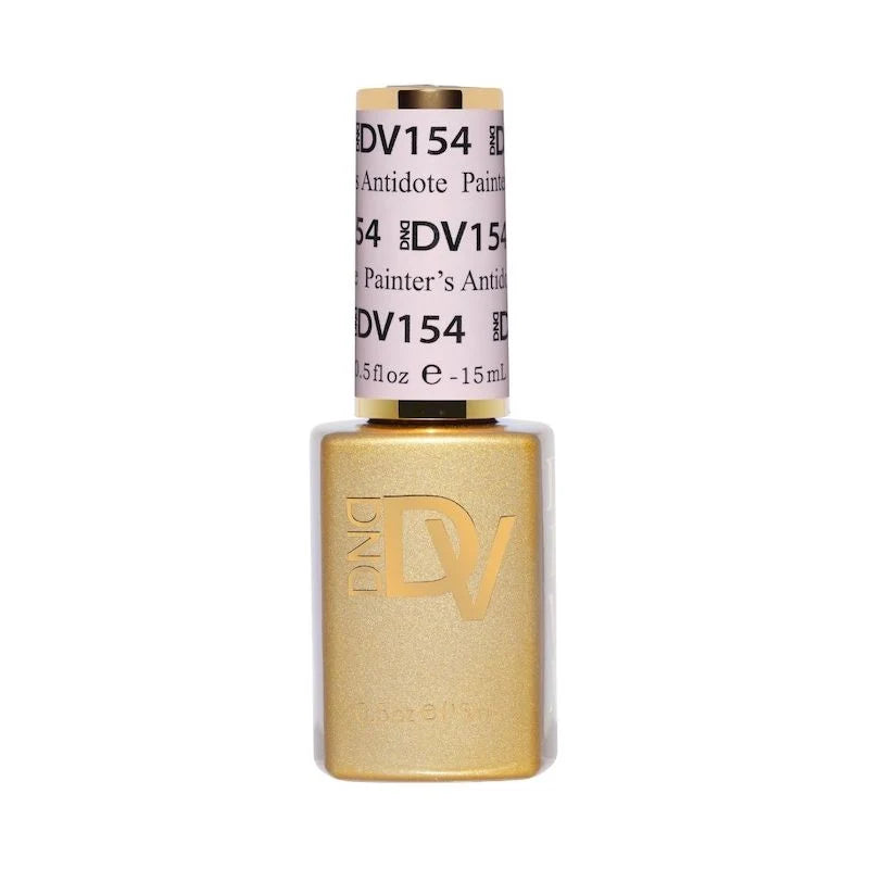 DND DIVA 154 Painter's Antidote light apricot pink beige gel nail polish bottle
