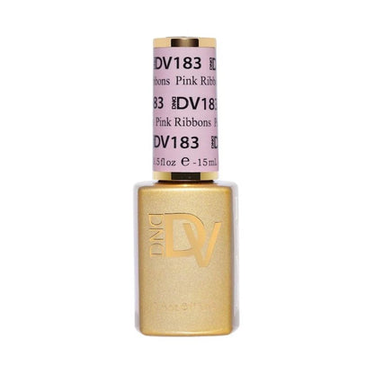 DND DIVA 183 Pink Ribbons bright neutral pink gel nail polish bottle