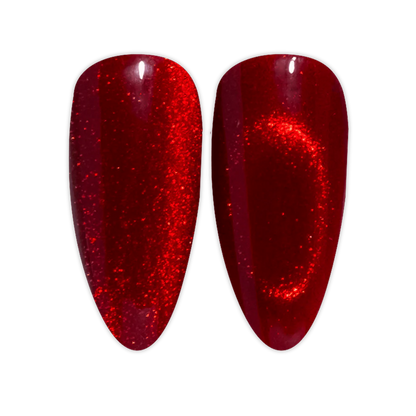 DND Diva 9D Cat Eye Gel Polish bottle in Feisty Paws shade #02 with magnetic effect formula